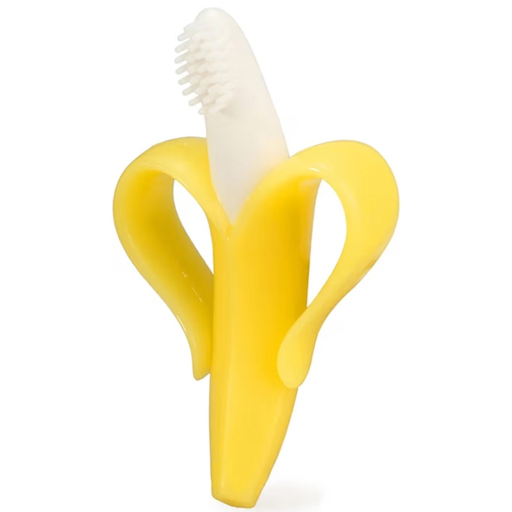 Baby Banana Toothbrush and Teether Food Grade Silicone